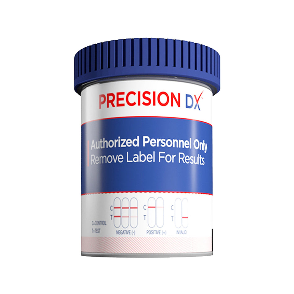 Drugs of Abuse Test Kit Precision DX™ AMP, BAR, BUP, BZO, COC, EtG, FEN, KRA, K2, mAMP/MET, MDMA, MTD, OPI, OXY, PCP, TRA, THC (CREA, pH, SG) 25 Tests For Forensic Use Only