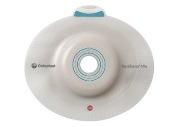 Ostomy Barrier SenSura® Mio Click Precut, Extended Wear Elastic Adhesive 60 mm Flange Blue Code System 1-3/8 Inch Opening