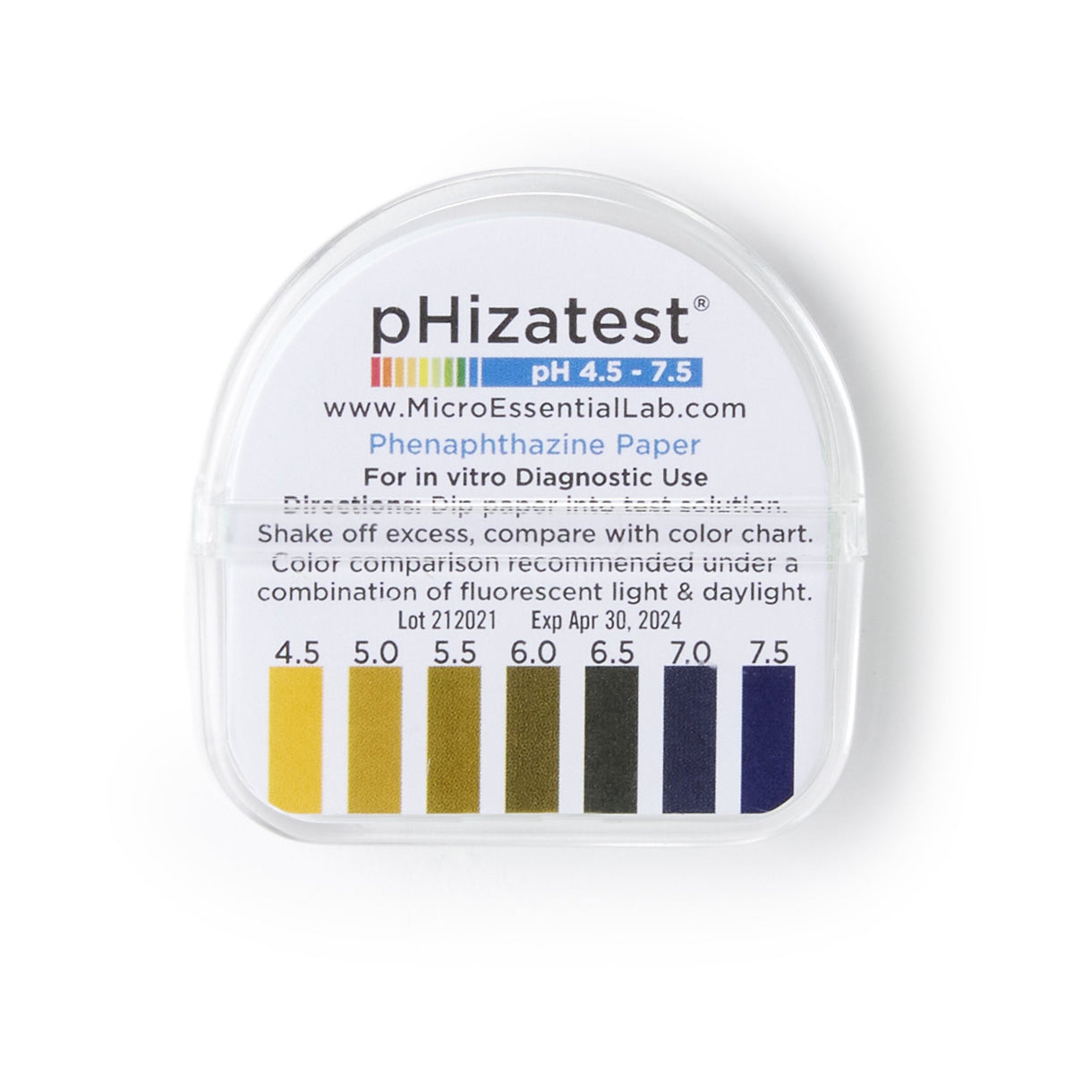 pHizatest® Vaginal pH Test Paper in Dispenser, ¼ Inch x 15 Foot