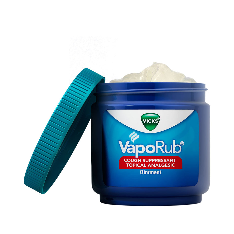 Chest Rub Vicks® VapoRub® 4.8% - 1.2% - 2.6% Strength Ointment 6 oz.