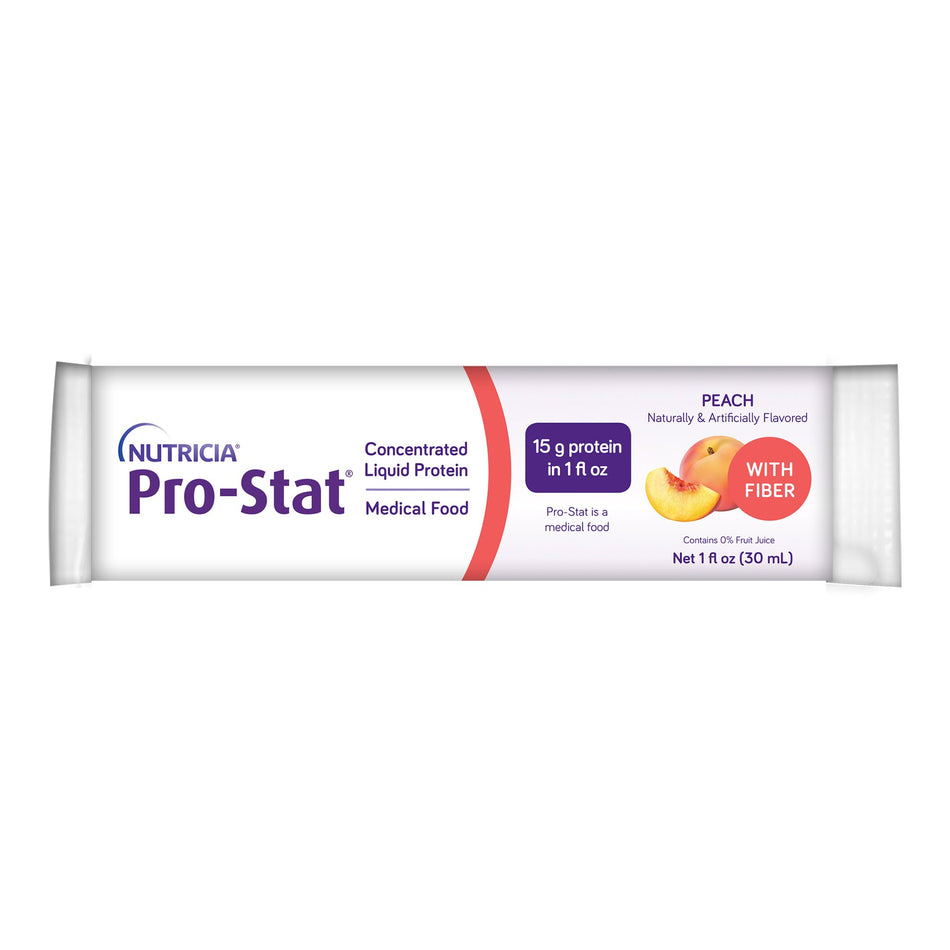 Oral Supplement Pro-Stat® with Fiber Peach Flavor Liquid 1 oz. Individual Packet