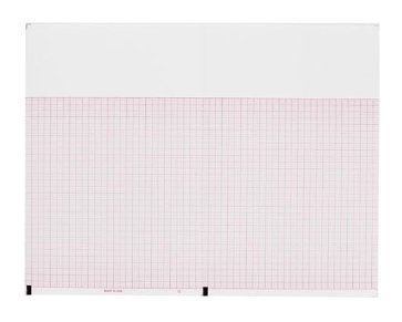 Recording Chart Paper Burdick™ Z-Fold Orange Grid