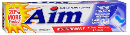 Toothpaste Aim™ Cool Mint Flavor 5.5 oz. Tube
