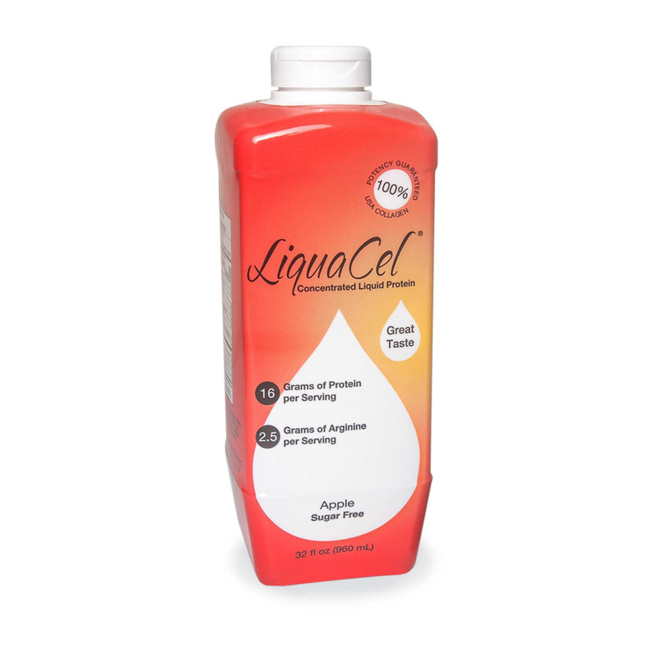LiquaCel® Apple Concentrated Liquid Protein, Sugar Free, 32-ounce bottle - Nutritionals and Feeding Supplies>Nutritionals>...