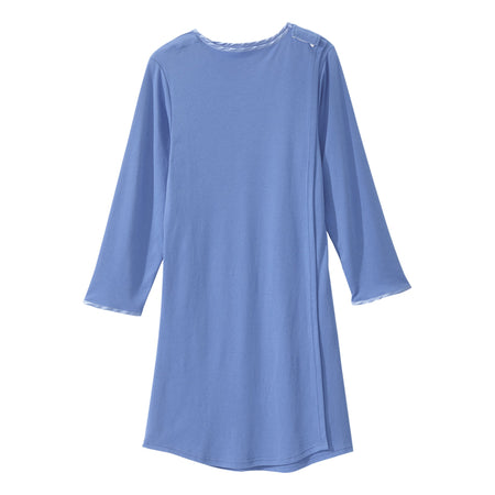 Silverts® Shoulder Snap Patient Exam Gown, 2X-Large, Blue