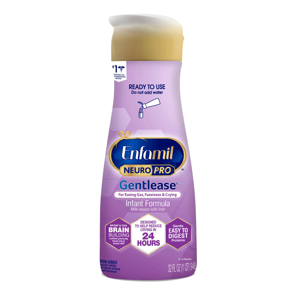 Infant Formula Enfamil NeuroPro™ Gentlease® Unflavored 32 oz. Bottle Liquid Milk-Based Crying / Spitup