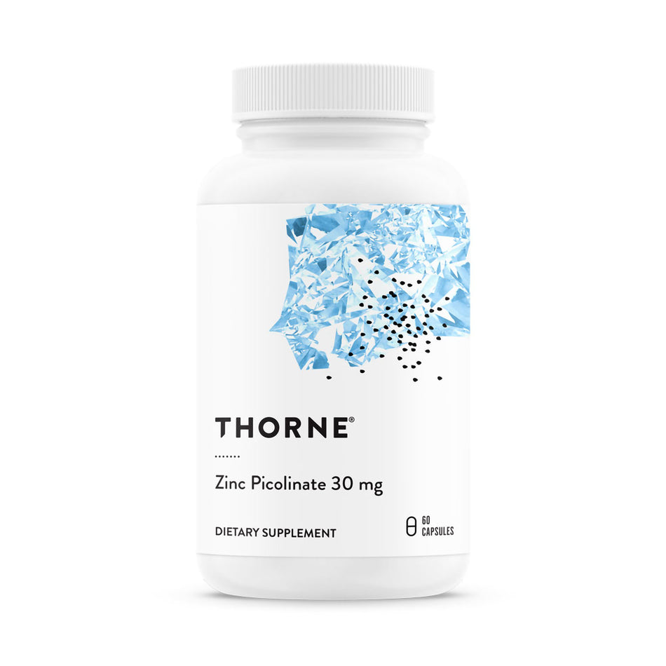 Dietary Supplement THORNE® Zinc Picolinate 30 mg Zinc (as Zinc Picolinate) 30 mg Strength Capsule 60 per Bottle