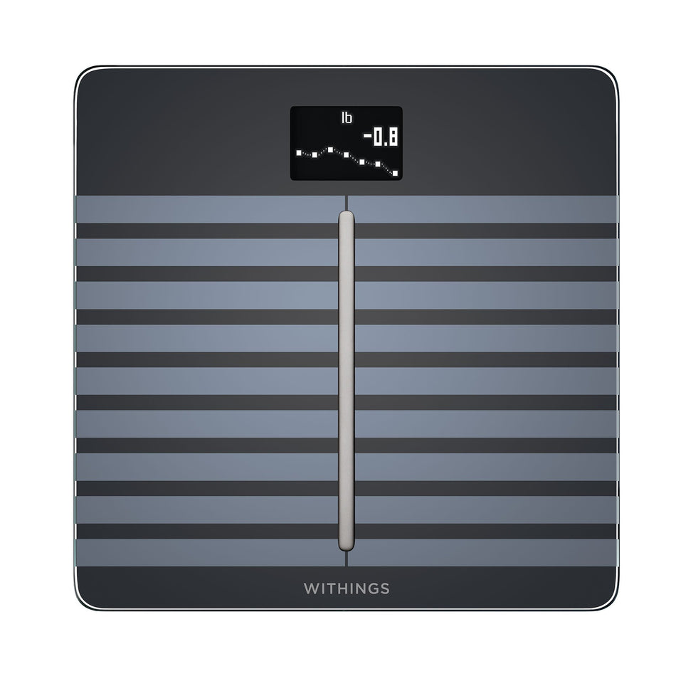 Cardio Body Composition Analyzer Step On Withings LCD Display 396 lbs. / 180 kg. Black