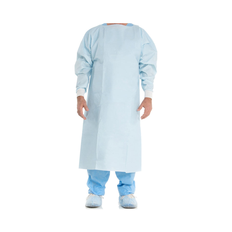 Chemotherapy Procedure Gown One Size Fits Most Blue NonSterile ASTM F739-12 Disposable