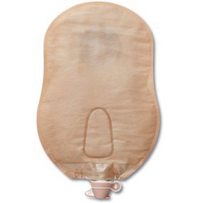 Urostomy Pouch Premier™ One-Piece System 9 Inch Length Convex, Pre-Cut 1 Inch Stoma Drainable