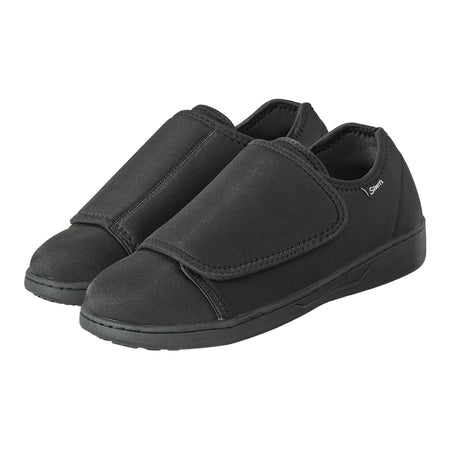 Silverts® Ultra Comfort Flex Hook and Loop Closure Shoe, Size 12, Black