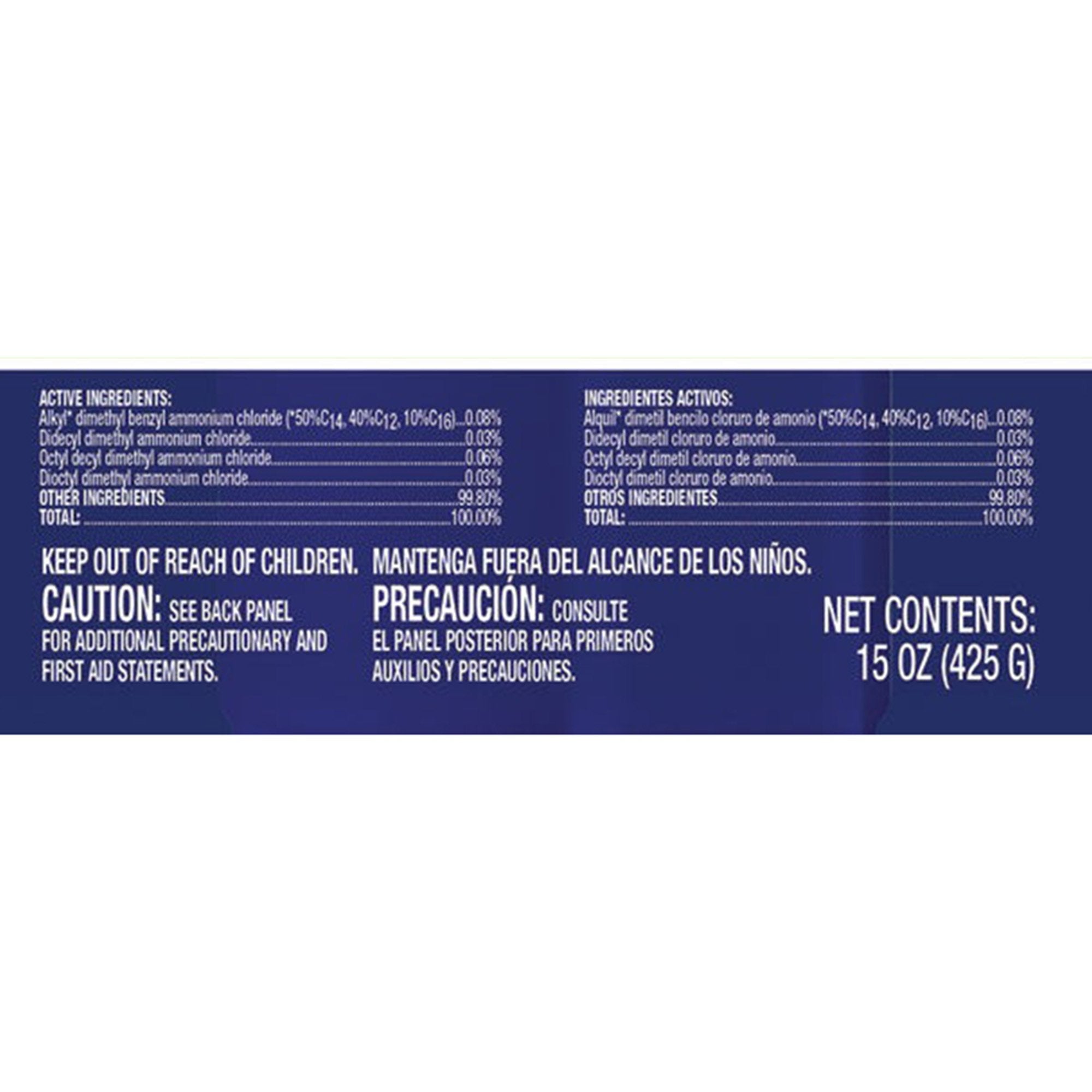 Microban® Surface Disinfectant / Sanitizer Quaternary Based Aerosol Spray Liquid 15 oz. Can Citrus Scent NonSterile