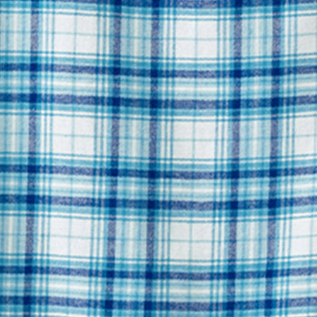 Silverts® Shoulder Snap Patient Exam Gown, 3X-Large, Turquoise Plaid