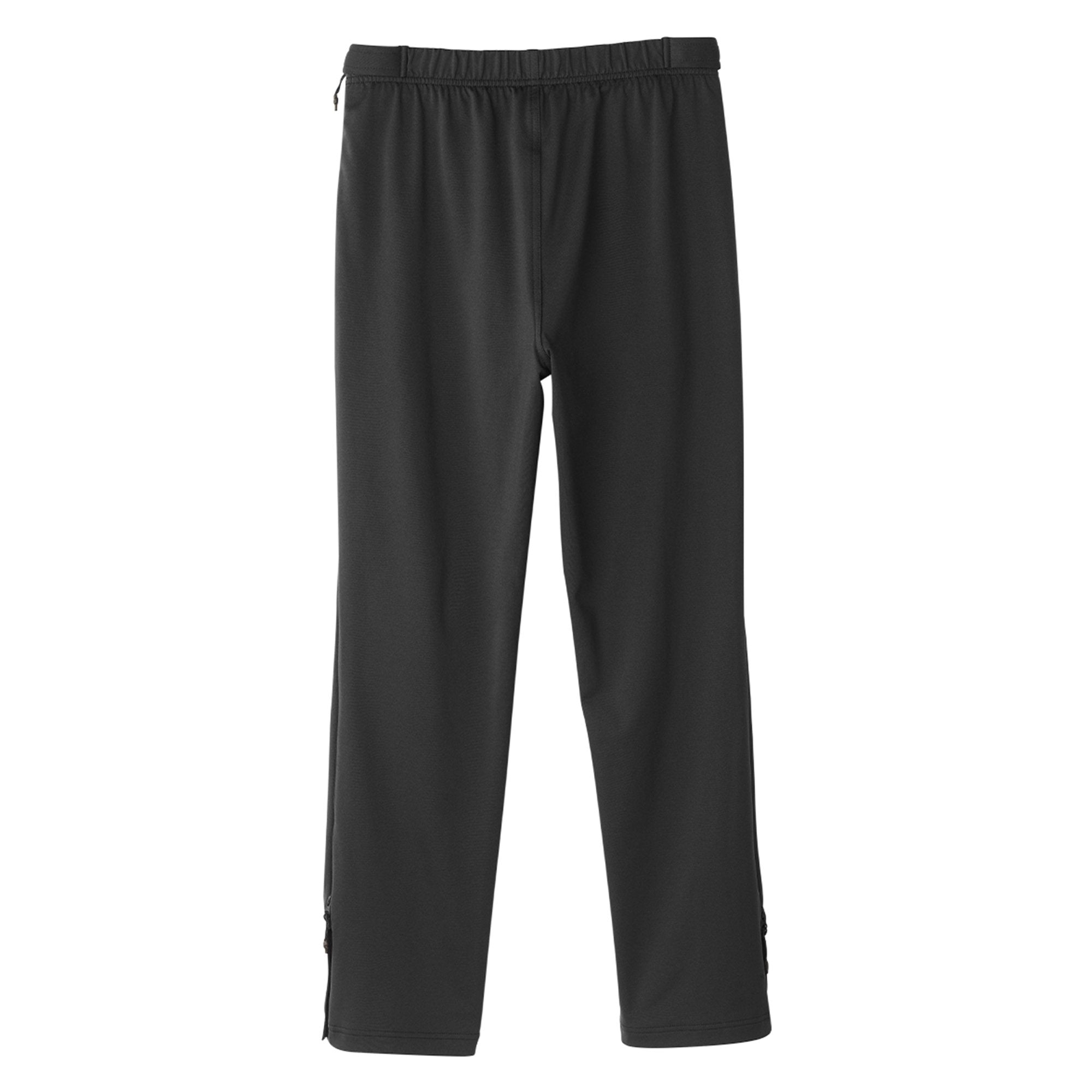 Silverts® Men's Easy Touch Side Zip Pant with Catheter Access, Black, Large