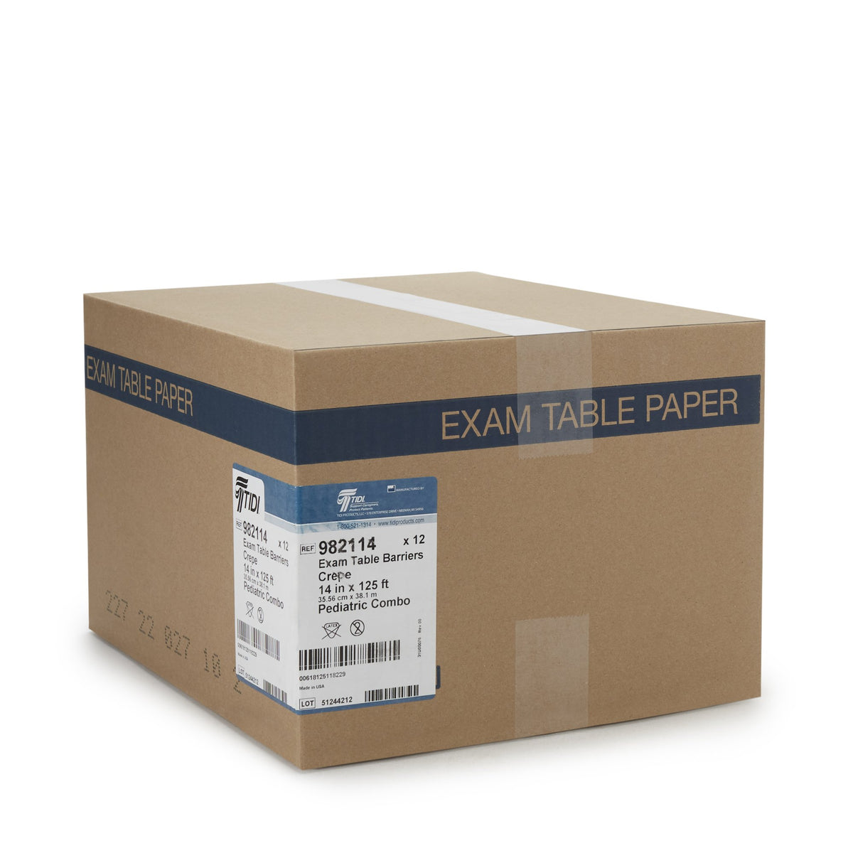 Tidi® Crepe Table Paper, 14 Inch x 125 Foot, Print (Pediatric Combo)