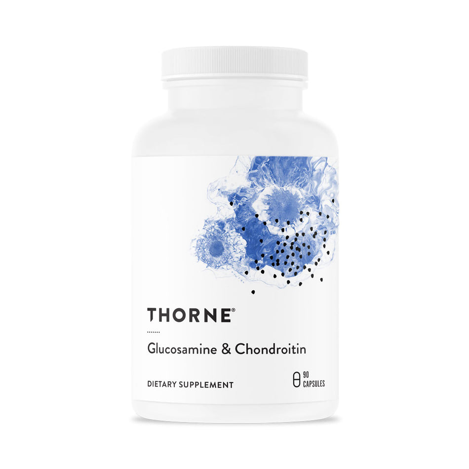 Dietary Supplement THORNE® Glucosamine & Chondroitin Glucosamine Sulfate / Chondroitin Sulfate 500 mg - 250 mg Strength Capsule 90 per Bottle
