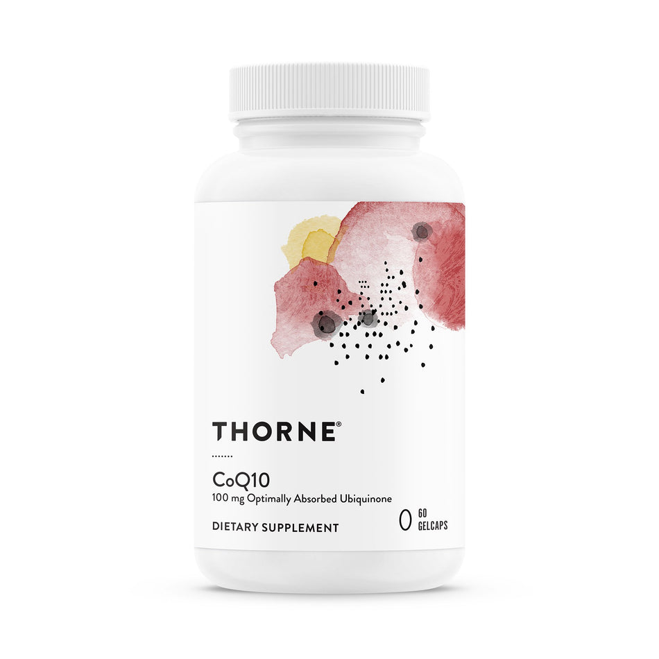 Dietary Supplement THORNE® CoQ10 Coenzyme Q10 100 mg Strength Gelcap 60 per Bottle