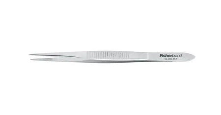 Tweezers Fisherbrand™ Medium Stainless Steel NonSterile NonLocking Thumb Handle Straight Fine, Serrated Tips