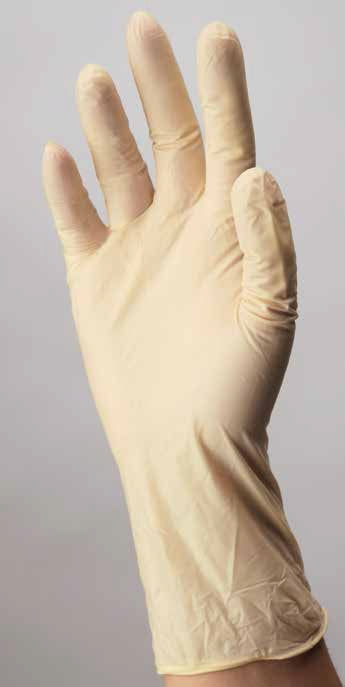 Exam Glove ESTEEM™ Medium NonSterile Stretch Vinyl Standard Cuff Length Smooth Cream Not Rated