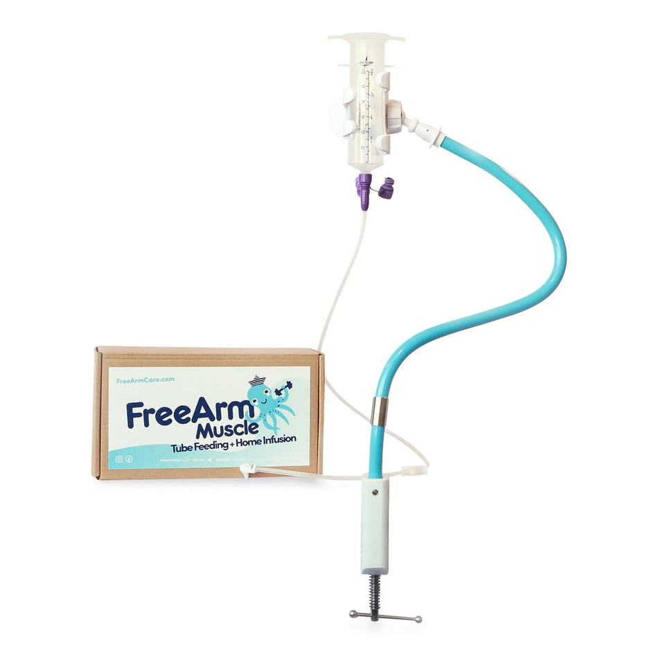 Feeding Tube / Infusion Bag Holder FreeArm® Muscle Blue