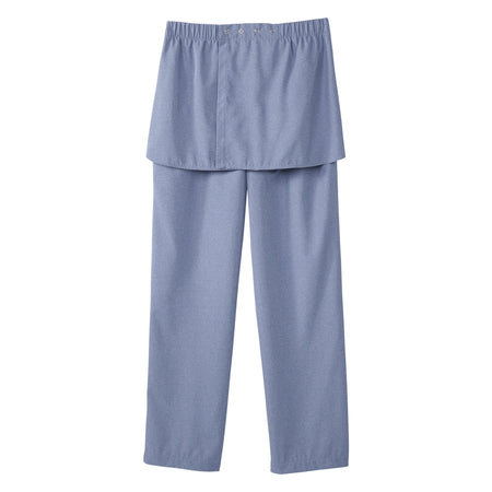 Silverts® Women's Open Back Gabardine Pant, Heather Chambary Blue, 3X-Large