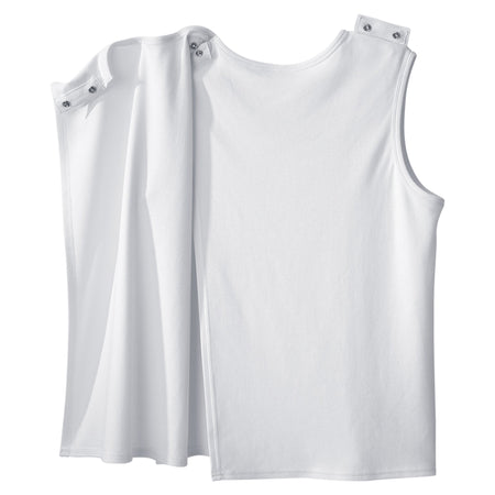 Adaptive Undershirt Silverts® 2X-Large White Without Pockets Sleeveless Female