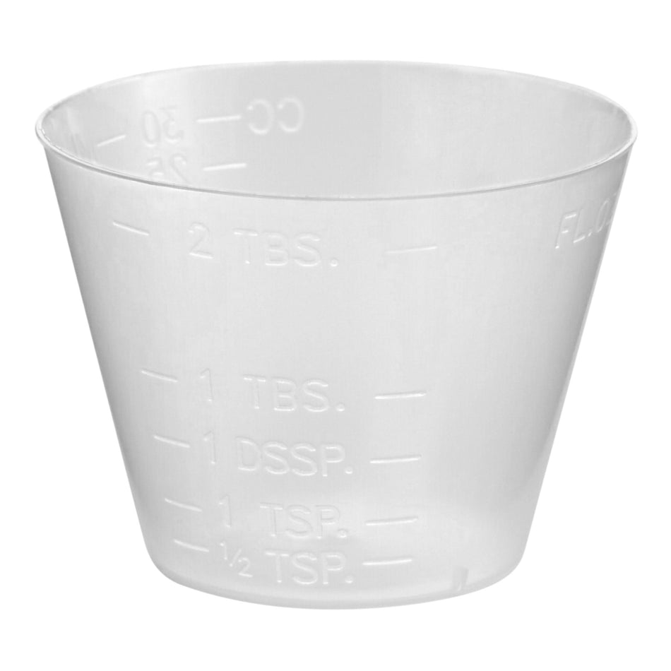 Medicine Cup McKesson 1 oz. Translucent Plastic Disposable