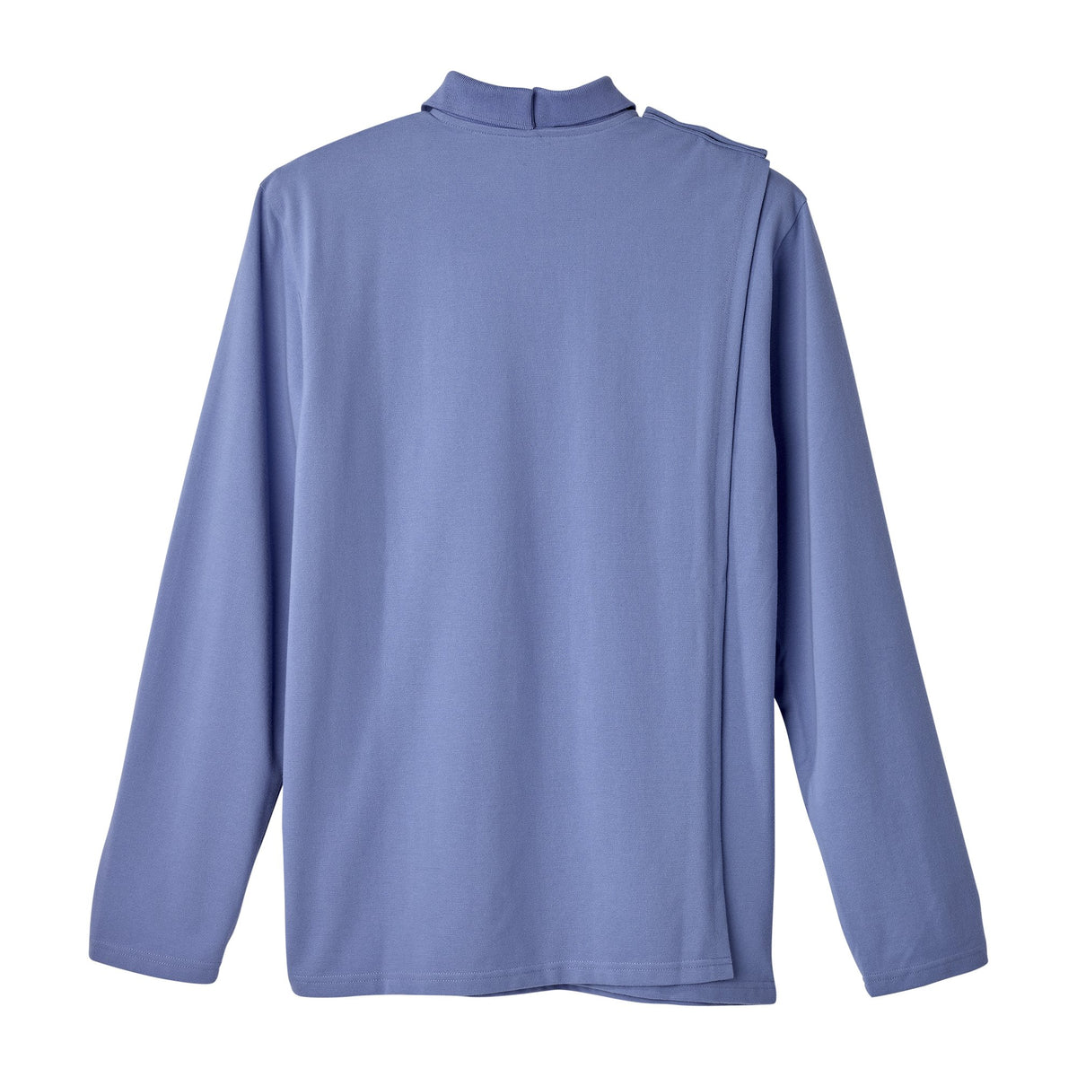 Adaptive Polo Shirt Silverts® 2X-Large Ceil Blue 1 Pocket Long Sleeve Male