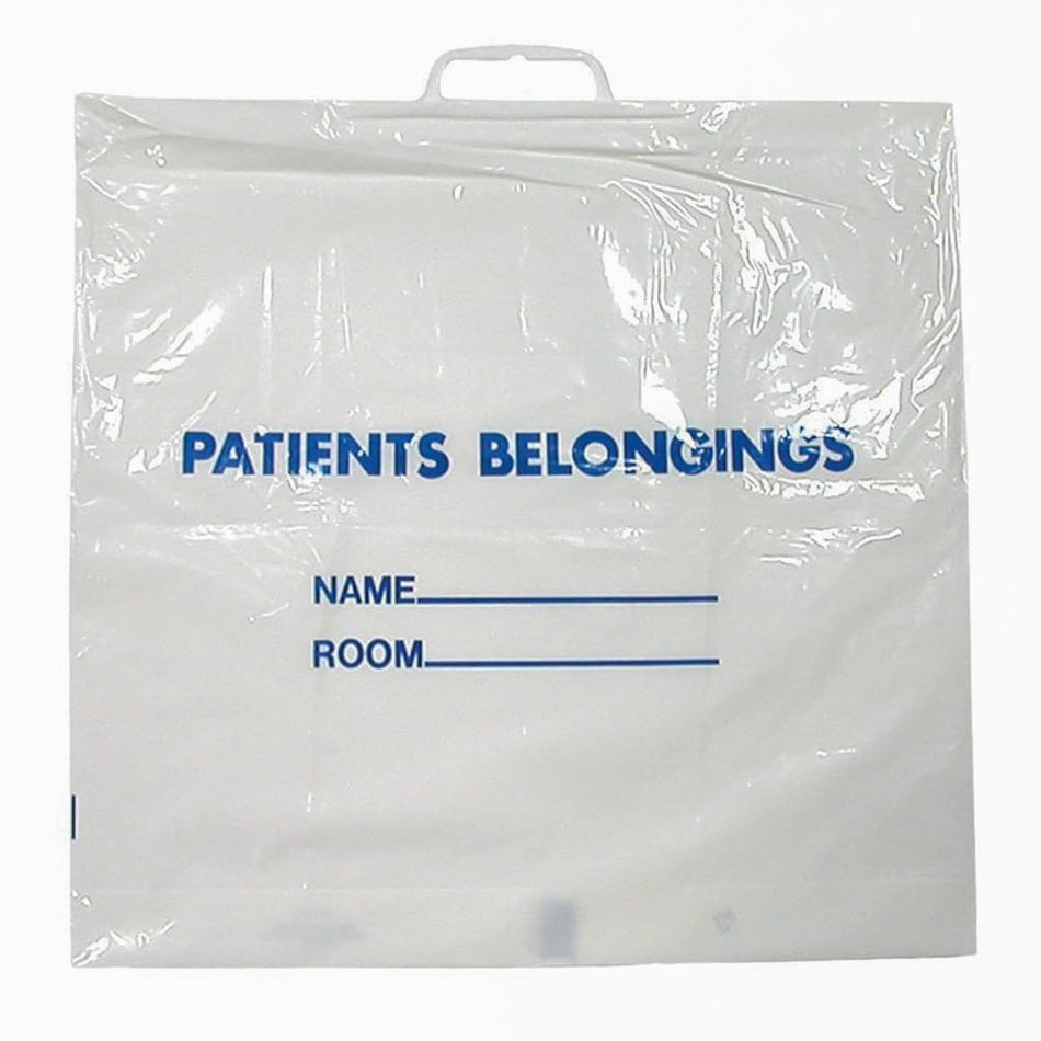 Patient Belongings Bag DawnMist 18-1/2 X 20 Inch Polyethylene Snap Closure White