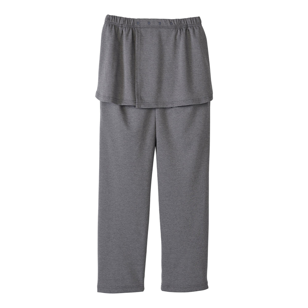 Silverts® Women's Open Back Soft Knit Pant, Heather Gray, Large