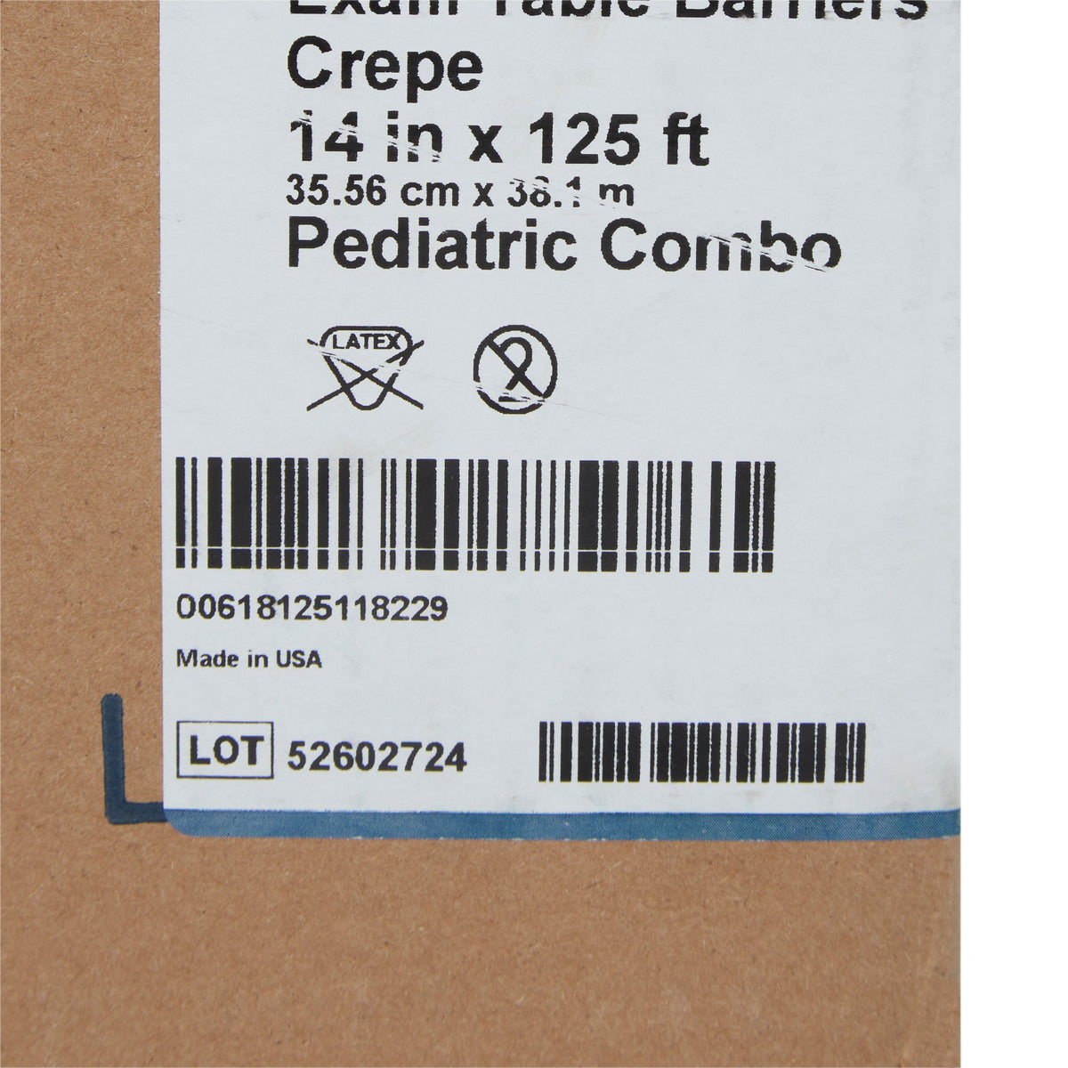 Tidi® Crepe Table Paper, 14 Inch x 125 Foot, Print (Pediatric Combo)