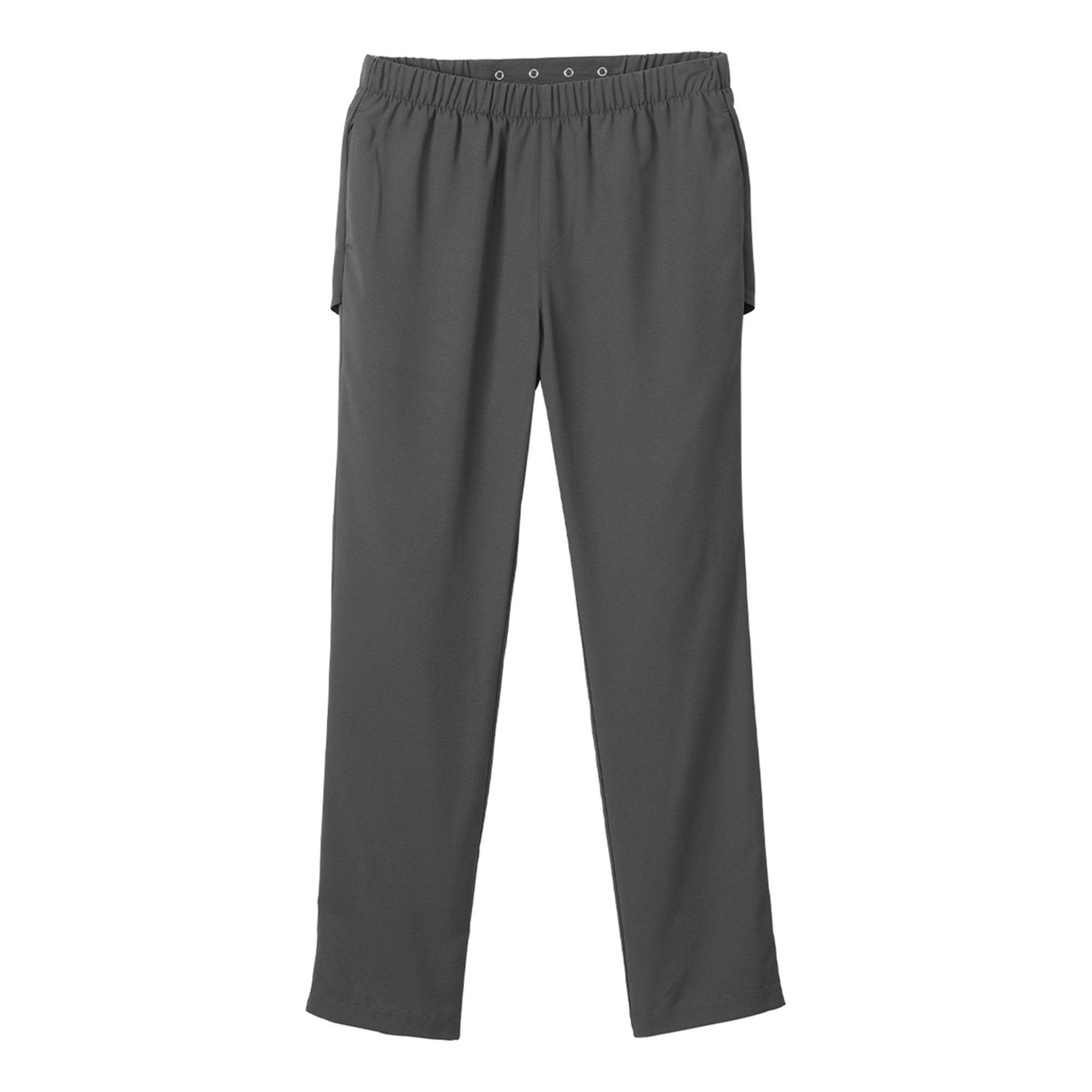 Silverts® Women's Open Back Gabardine Pant, Pewter, Large