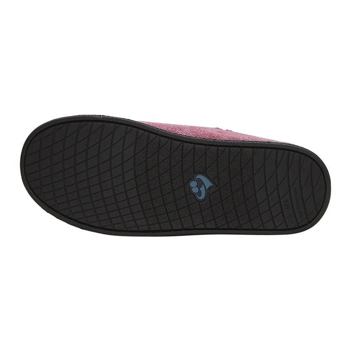 Silverts® Women's Double Extra Wide Easy Closure Slippers, Dusty Rose, Size 8