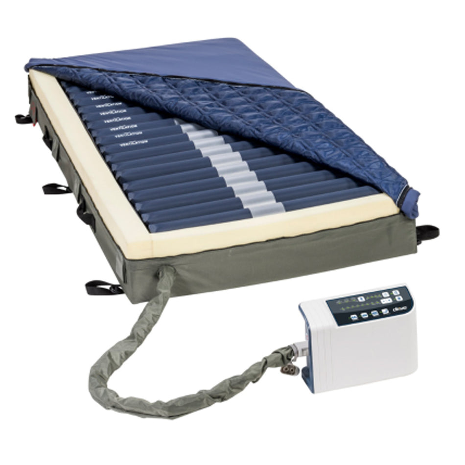 Mattress Replacement System PreserveTech™ Med-Aire Edge Alternating Pressure / Low Air Loss 35 W X 80 D X 8 H Inch