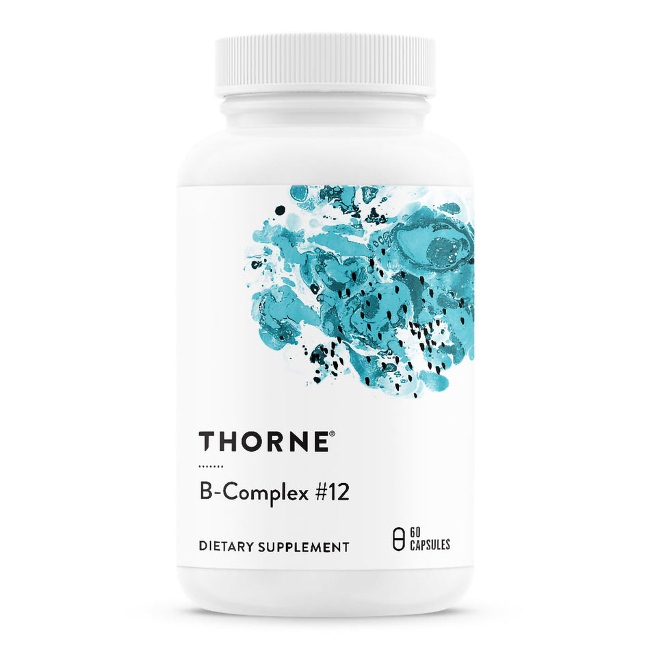 Dietary Supplement THORNE® B-Complex #12 Multiple Vitamins Various Strengths Capsule 60 per Bottle