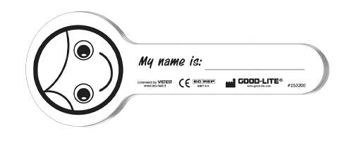GOOD-LITE® Eye Occluder Heidi Smiling Face Style Disposable White Card Stock