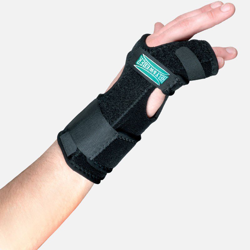 Hand / Finger Brace TKO® Standard Neoprene / Nylon / UBL Right Hand Black One Size Fits Most - Orthopedic>Immobilizers, Sp...