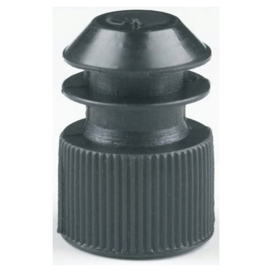 McKesson Tube Closure Polyethylene Flanged Plug Cap Black 13 mm For Use with 13 mm Blood Drawing Tubes, Glass Test Tubes, Plastic Culture Tubes NonSterile