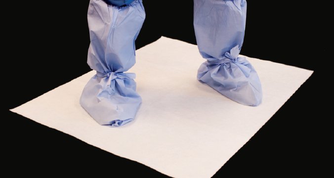 Absorbent Floor Mat EnviroSorb® 30 X 36 Inch White Polyester / Rayon / Polyethylene