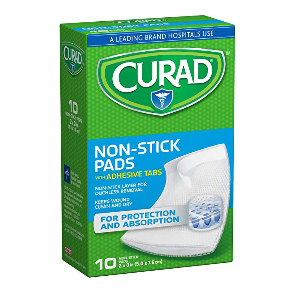 Adhesive Strip Curad® 2 X 3 Inch Cotton / Polyester Rectangle White Sterile