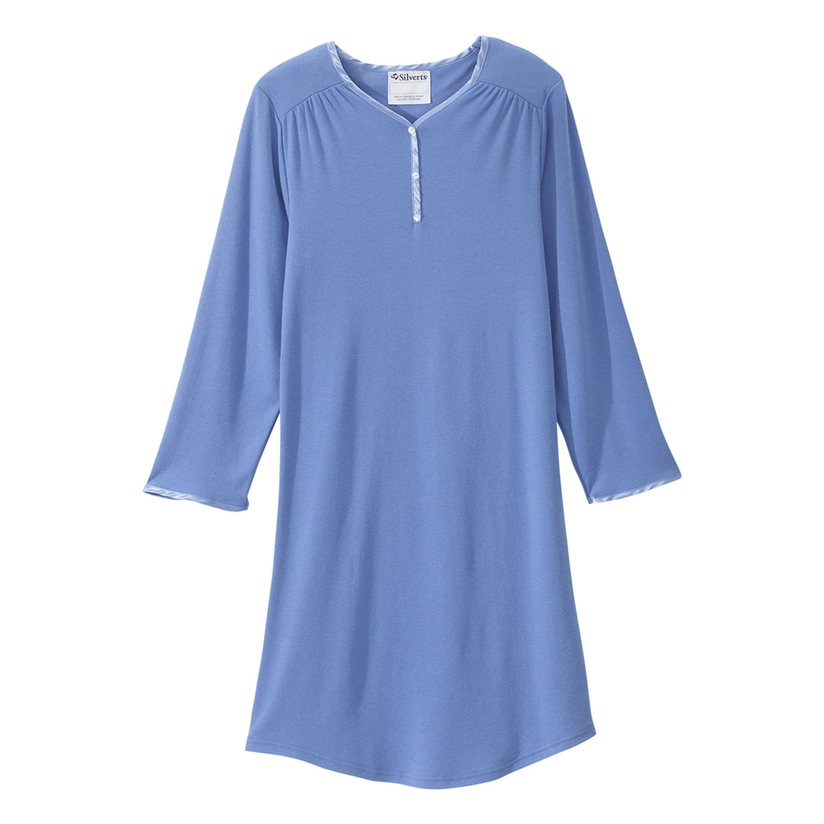 Silverts® Shoulder Snap Patient Exam Gown, 2X-Large, Blue
