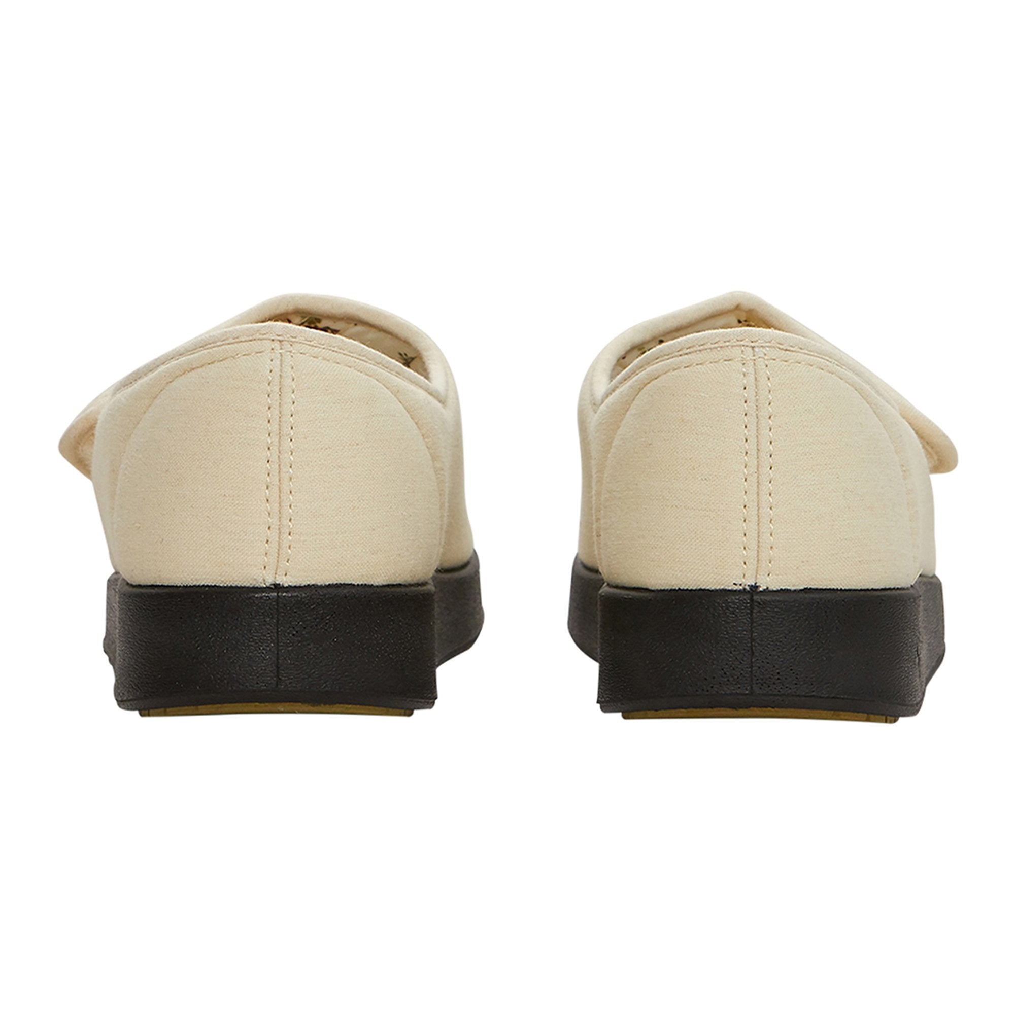 Silverts® Women's Indoor/Outdoor Extra Wide Open Toe Shoes, Beige, Size 10