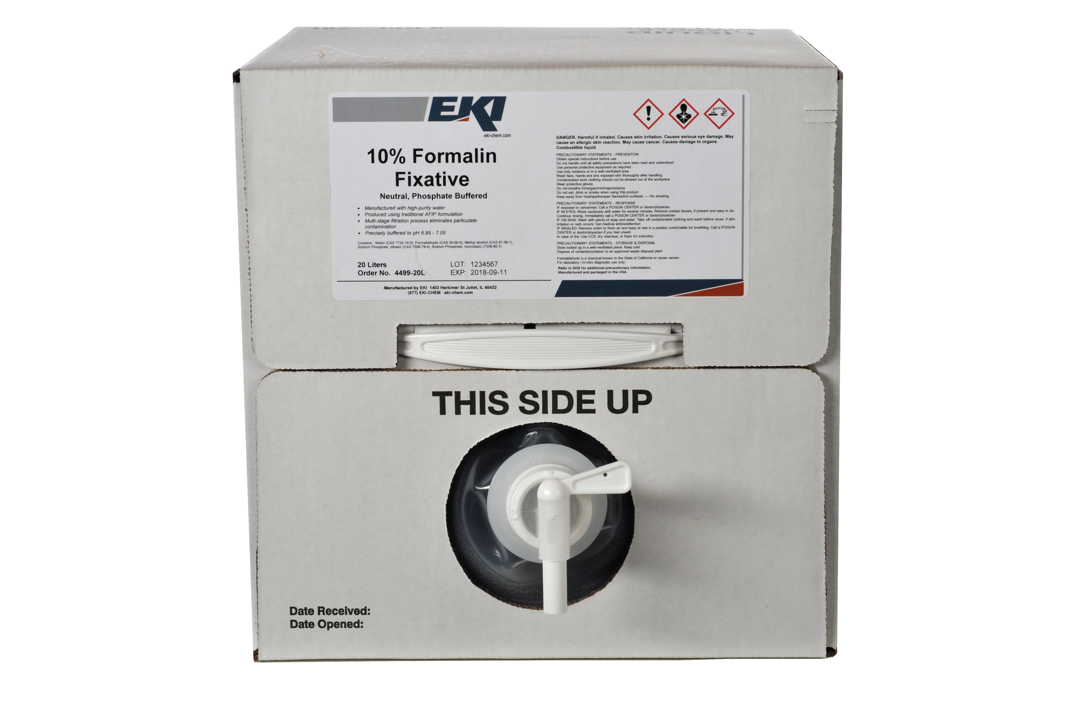 Histology Reagent Neutral Phosphate Buffered Formalin Fixative 10% 20 Liter - Clinical Laboratory>Chemicals and Solutions...