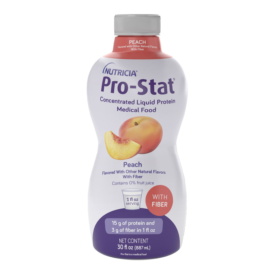 Oral Supplement Pro-Stat® with Fiber Peach Flavor Liquid 30 oz. Bottle