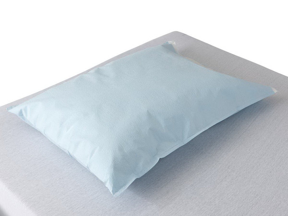 Pillowcase Standard Blue Disposable