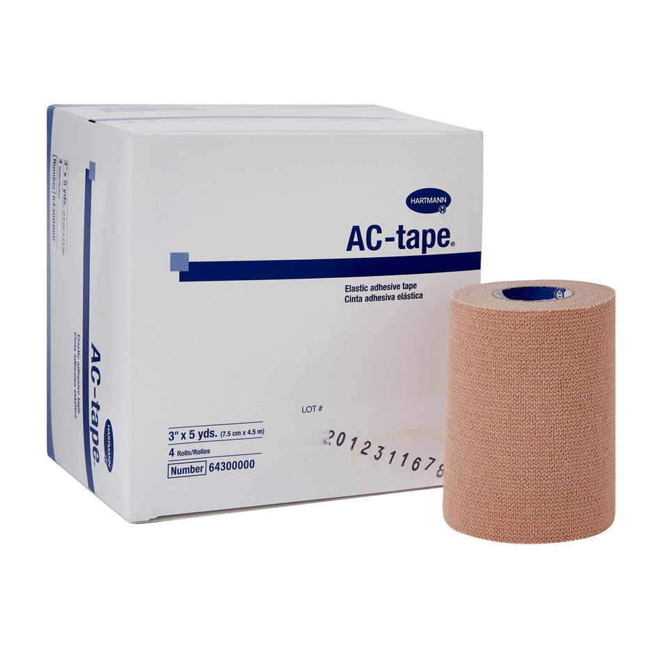 Athletic Tape AC-tape® Tan 3 Inch X 5 Yard Cotton NonSterile