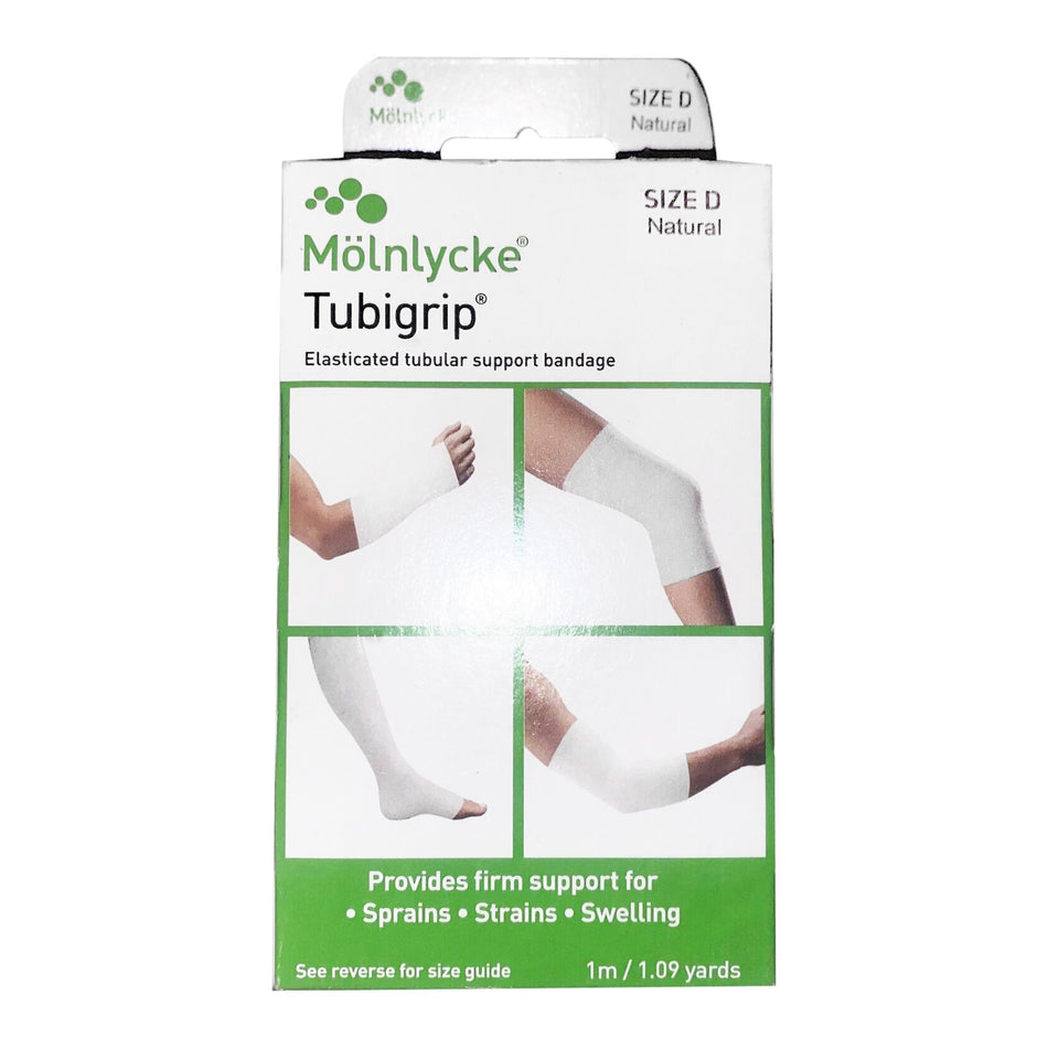 Elastic Tubular Support Bandage Tubigrip® 3 Inch X 1 Yard Large Arm / Medium Ankle / Small Knee Pull On Natural NonSterile Size D Standard Compression