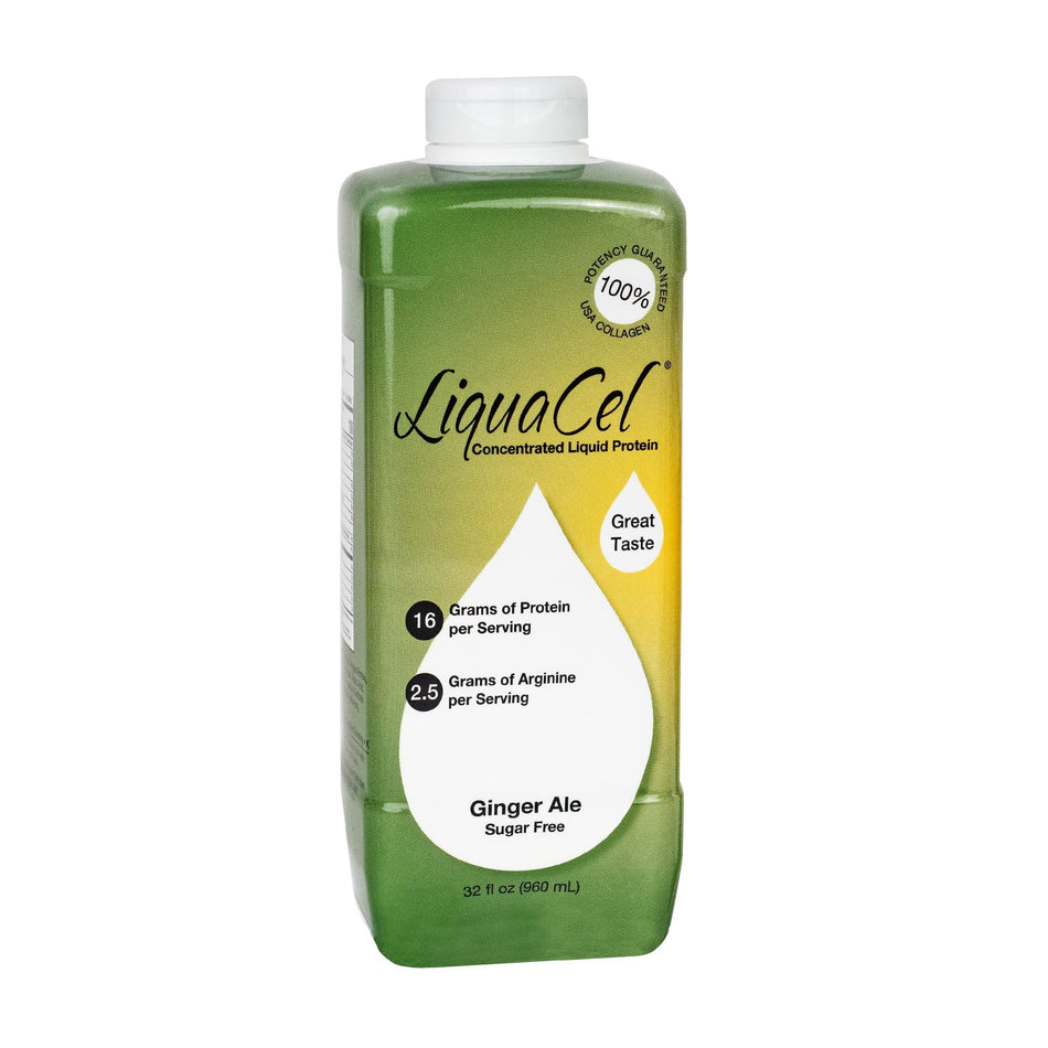 LiquaCel® Ginger Ale Concentrated Liquid Protein, Sugar Free, 32-ounce Bottle - Nutritionals and Feeding Supplies>Nutritio...