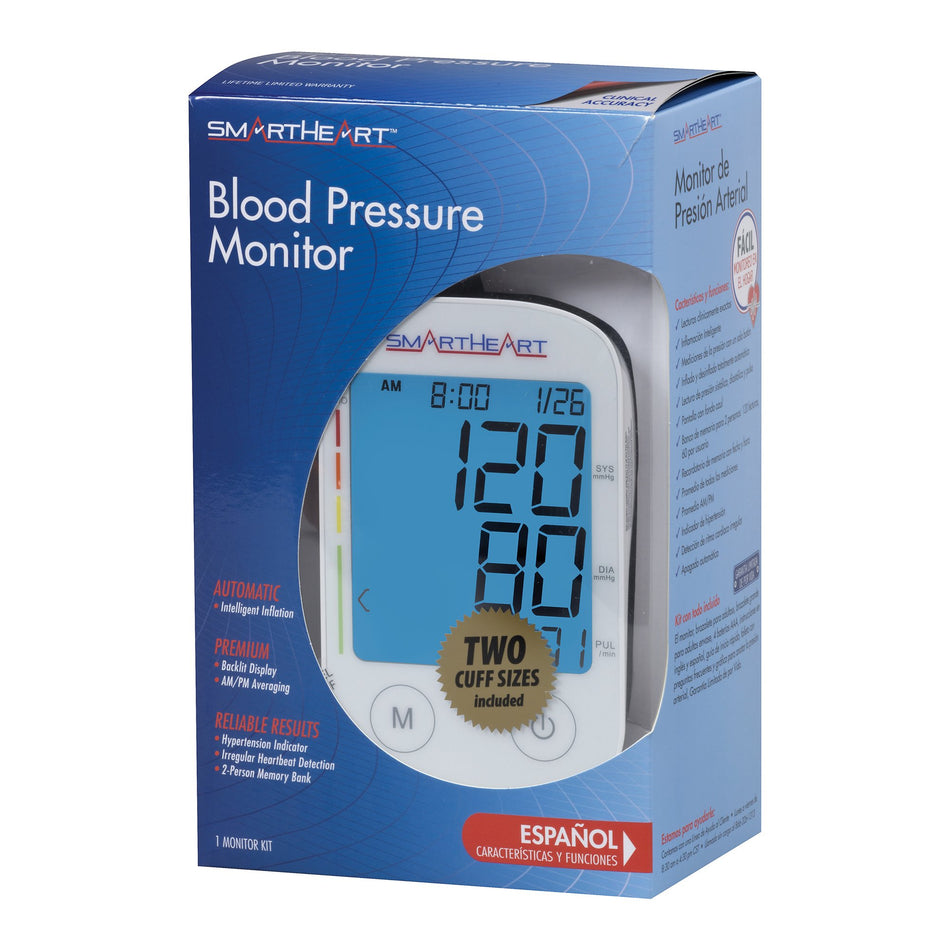 Home Automatic Digital Blood Pressure Monitor Veridian Multiple Sizes Nylon Cuff 22–30 cm to 30–42 cm Desk Model