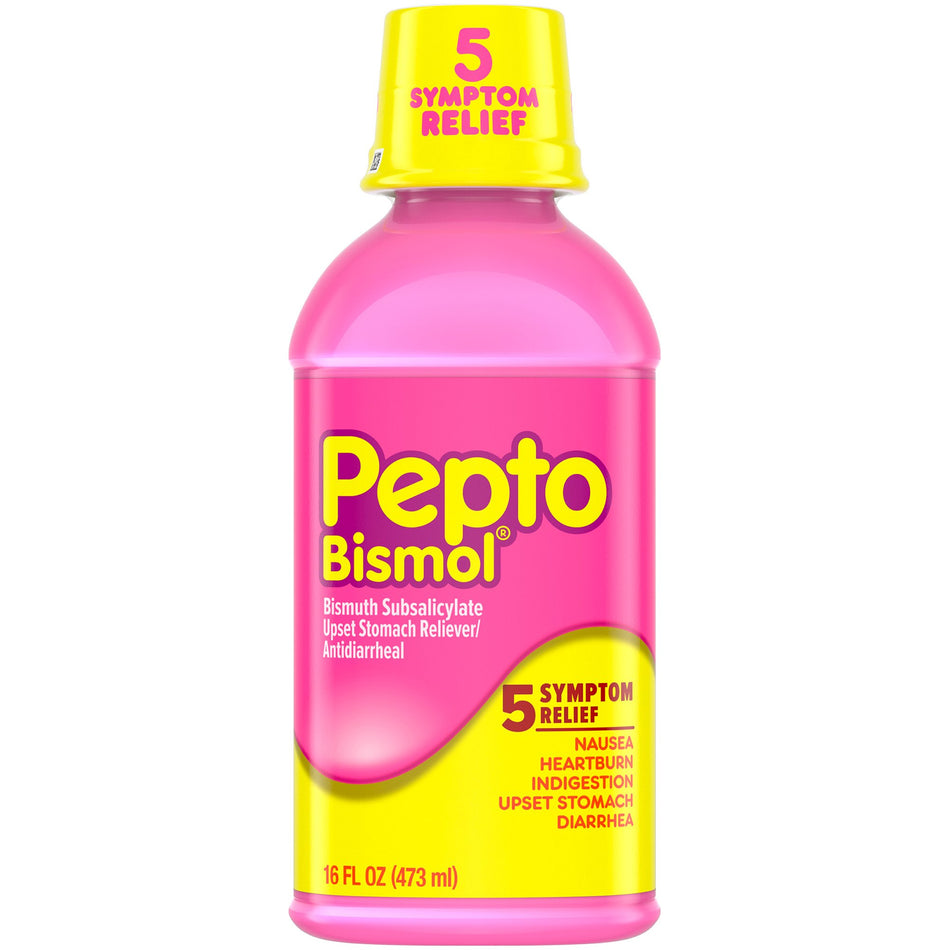 Anti-Diarrheal Pepto Bismol® 262 mg Strength Liquid 16 oz.